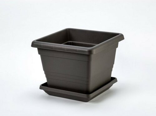 Plastia Untersetzer Lotus 60 x 60, anthrazit