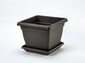 Plastia Untersetzer Lotus 60 x 60, anthrazit