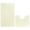 AmeliaHome Komplet dywaników łazienkowych Bati biały, 2 szt. 50 x 80 cm, 40 x 50 cm