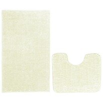 AmeliaHome Комплект килимків для ванної кімнати Bati білий, 2 шт. 50 x 80 см, 40 x 50 см