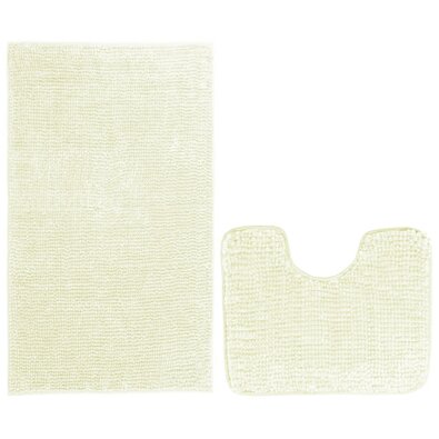 Restilo Komplet dywaników łazienkowych Bati biały, 2 szt. 50 x 80 cm, 40 x 50 cm