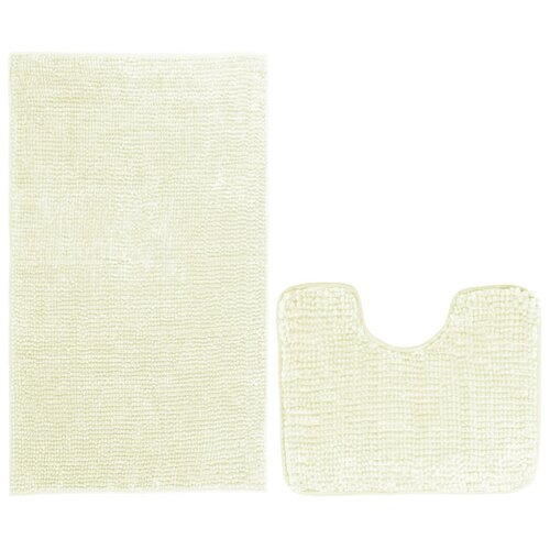 AmeliaHome Badteppich-Set Bati  Weiß, 2 St. 50 x 80 cm, 40 x 50 cm