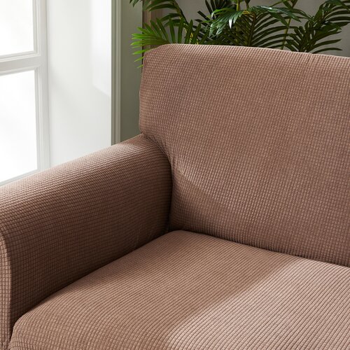 4Home Napínací potah na křeslo Magic clean hnědá,75 - 95 cm