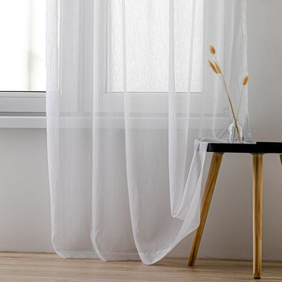 Homede Zavesa Kresz Wave Tape, bela, 140 x 275 cm