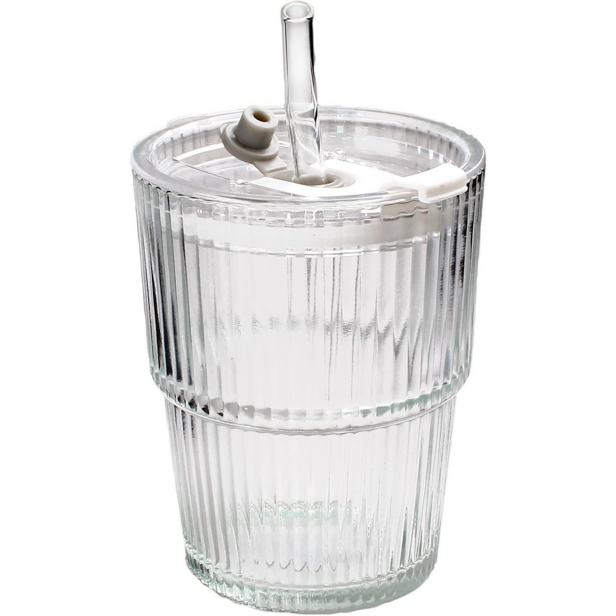 Toro Pohár so slamkou 320 ml, 9,5 x 9,5 x 11,3 cm