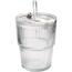 Toro Szklanka ze słomką 320 ml, 9,5 x 9,5 x 11,3 cm