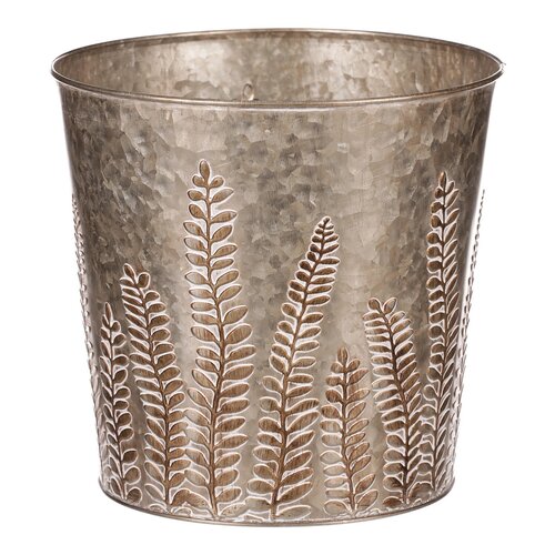 Metall-Blumenkasten Farn, 22,5 x 21 cm
