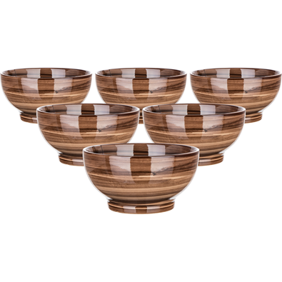 Banquet Zestaw 6 misek Palas 14,3 cm, brązowy