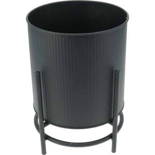 Set de suporturi metalice pentru flori Celano negru, 2 buc.