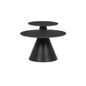 Beistelltisch-Set F4118 BK, Marmor, 2 Stück