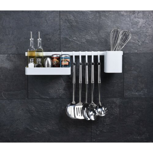 Suport de perete pentru ustensile de bucătărie EH, alb