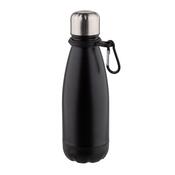 Altom Nerezová láhev na vodu s karabinkou 350 ml, černá