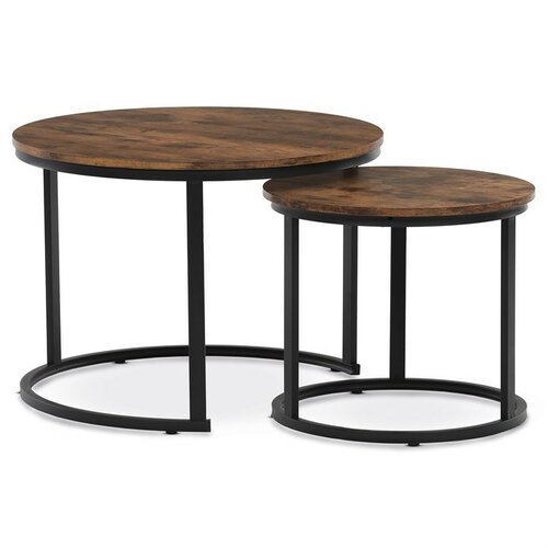 Konferenciaasztalok szett, régi fa, 2 db