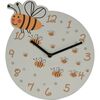 Dziecięcy zegar ścienny Meadow Pszczółka, 26 x 28 cm