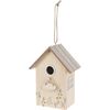 Lesena ptica za ptice Home, naravna, 16,5 x 10 x21,5 cm