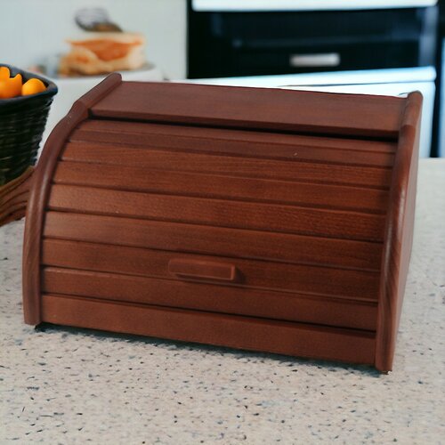 Skrinja za kruh Florina, 40 x 30 x 19 cm, temnorjava