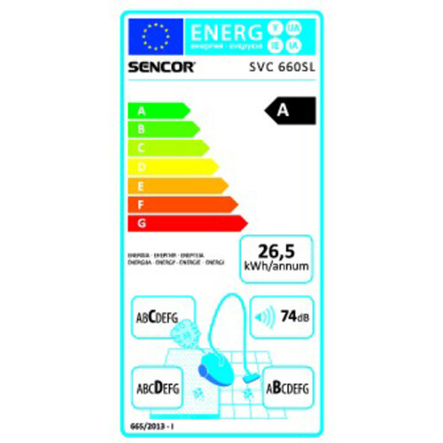 Sencor SVC 660SL-EUE2 porszívó, szürke