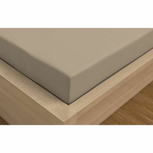 Kvalitex Satin-Betttuch Luxury collection, Beige, 160 x 200 cm + 15 cm