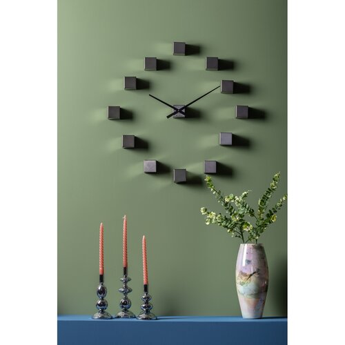 Karlsson KA5974GY dizajnové nástenné nalepovacie hodiny sivá, pr. 80 cm