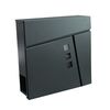 Skrzynka pocztowa TILES 370 x 370 x 105 mm,  antracyt