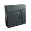 Poštová schránka TILES 370 x 370 x 105 mm, antracit