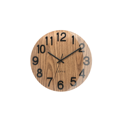 Nástenné hodiny Lavvu Nord Black Oak LCT1060, pr. 30 cm