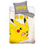 Carbotex Otroška bombažna posteljnina PokémonPikachu v akciji, 140 x 200 cm, 70 x 90 cm