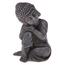 Betonowa statuetka Buddy, ciemnoszara, 16 x 11 x12 cm