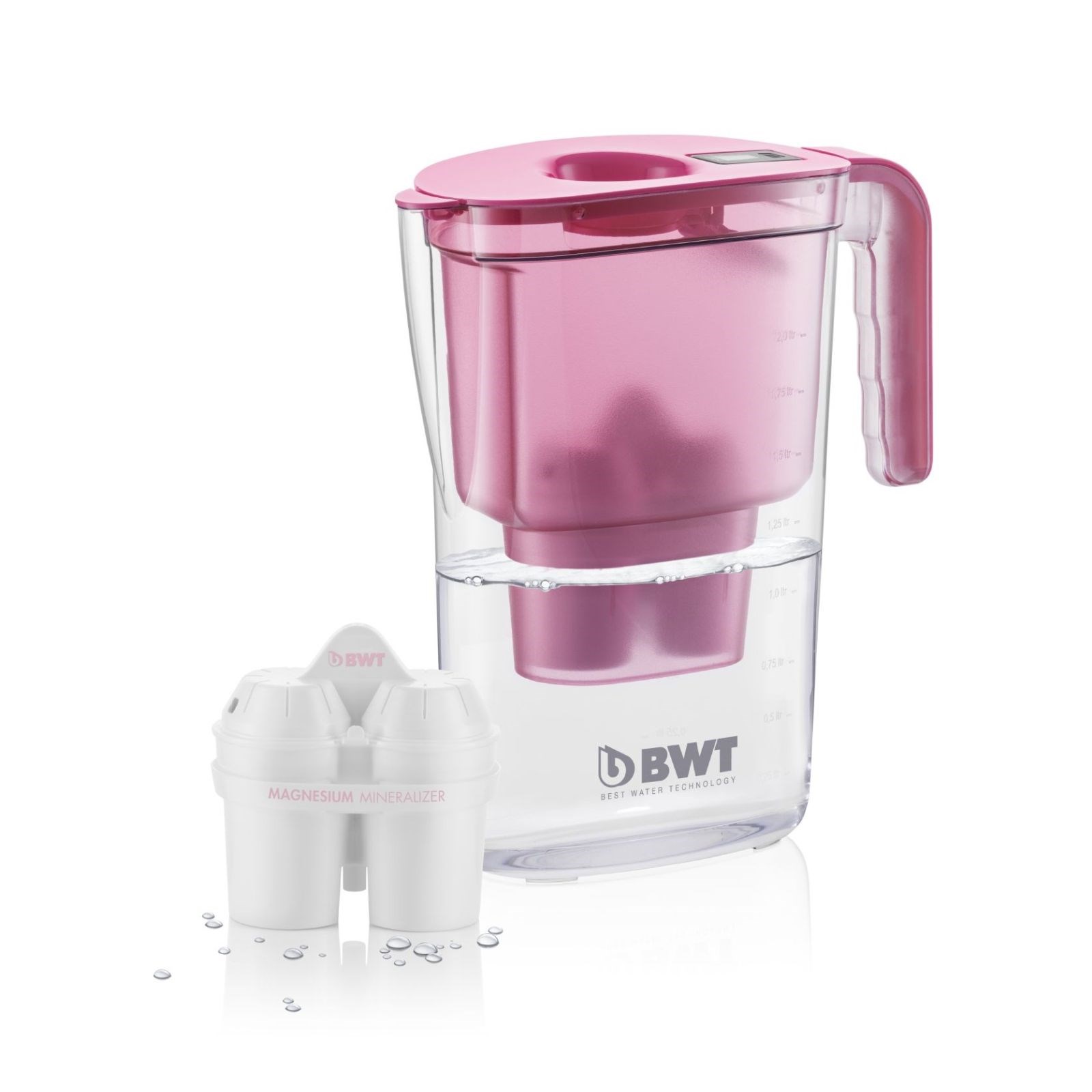 BWT filtračná kanvica Vida 2,6 l ružová + filtr