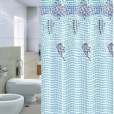 Sprchový závěs Pesaro modrá, 180 x 200 cm