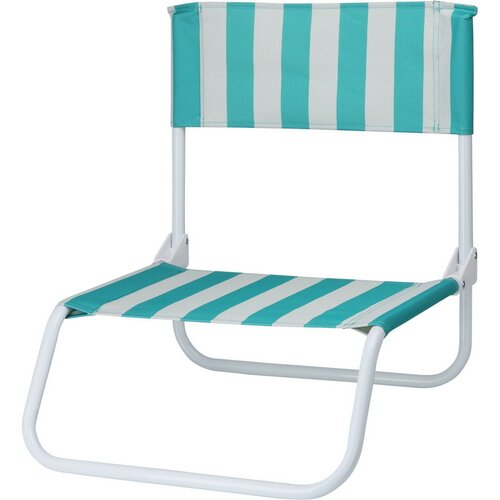 Klappbarer Strandstuhl Stripes, 65 x 44 x 19 cm, Grün