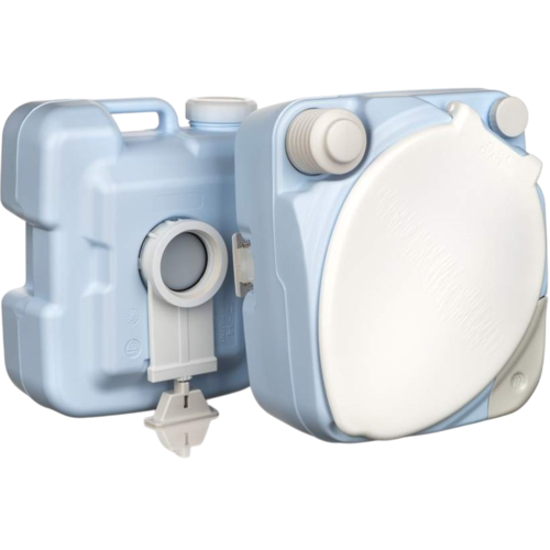 Happy Green Tragbare Toilette 15 l, blau