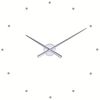 Дизайнерський настінний годинник NOMON OJ, 80 см, сріблястий