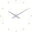 Designowy zegar ścienny NOMON OJ, 80 cm, srebrny