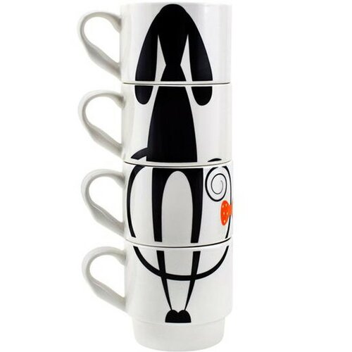 Orion 4-częściowy zestaw kubków Pies, 320 ml