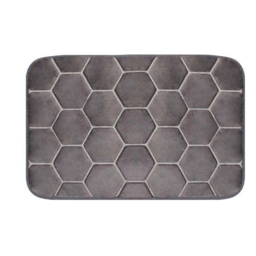 Doramex Memóriahabos szőnyeg Honeycomb szürke, 38 x 58 cm