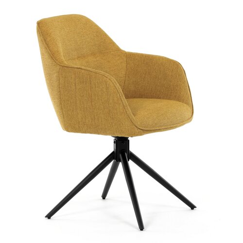 Zestaw krzeseł obiadowych z mechanizmem zwrotnymHC-536 YEL2, 2 szt.