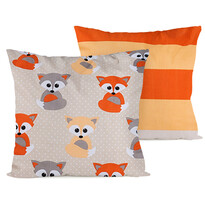 4home Obliečka na vankúšik Little Fox, 40 x 40 cm, sada 2 ks 4home Obliečka na vankúšik Little Fox