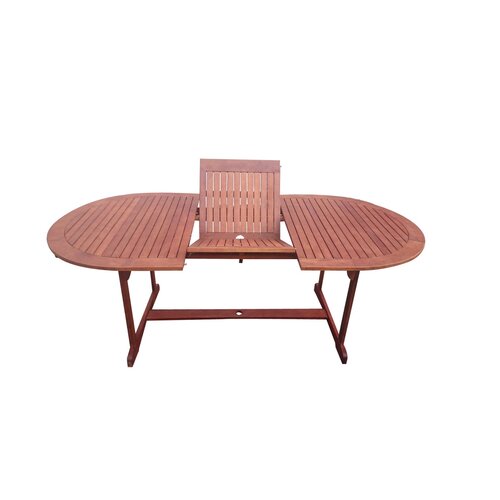Rozkladací záhradný stôl Tana 150-200 x 100 cm, eukalyptus
