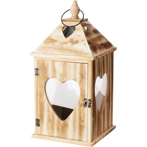 Set de lanterne din lemn Srdce, 2 bucăți