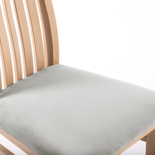 Restilo Натяжний чохол на сидіння стільця Sento срібний, 40 x 40 + 5 см