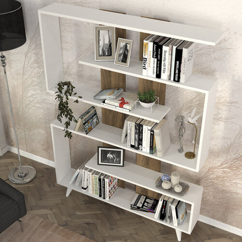 Biblioteczka Rain White Walnut