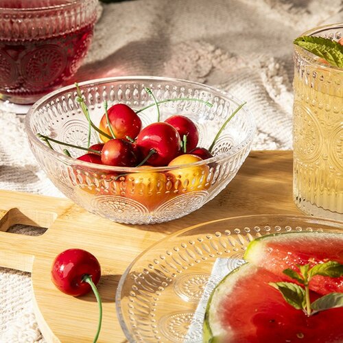 Altom Set of glass bowls Daisy 13 cm, 6 pcs
