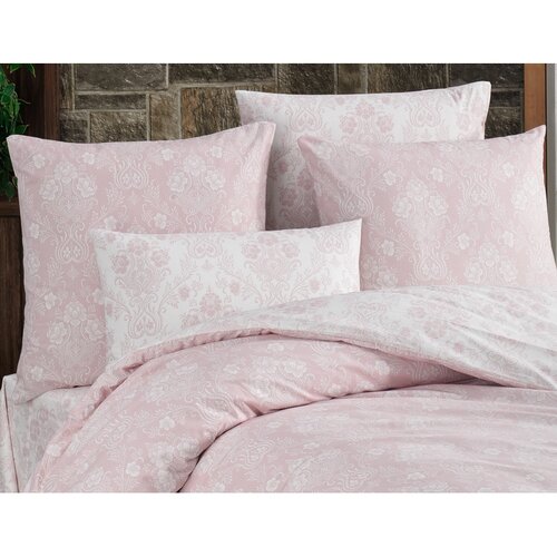 BedTex Bombažna posteljnina Almina pudra, 140 x 220 cm, 70 x 90 cm