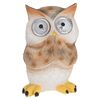 Lampa solarna Standing owl brązowy, 9 x 9 x 12,5 cm