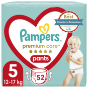 Pampers pelenkák Premium Care Pants 52 db, 5. méret