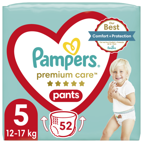 Pampers Pleny Premium Care Pants 52 ks, velikost 5