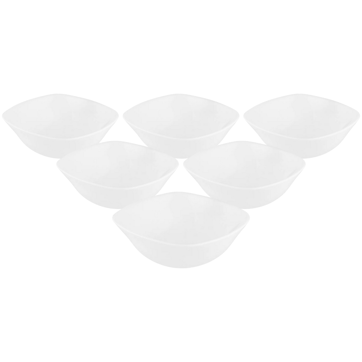 Altom Sada misek z opálového skla White harmony 12,5 cm, 6 ks