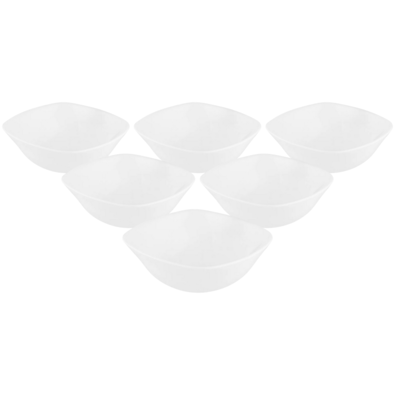 Altom White harmony opálüveg tálka készlet 12,5 cm, 6 db