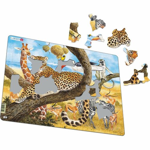 Larsen Puzzle Zvieratá v Afrike, 48 dielikov